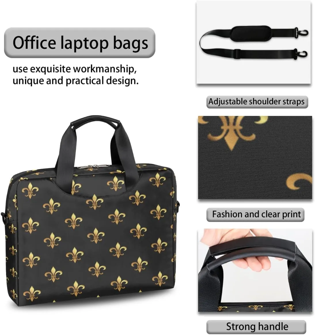 Cute Laptop Shoulder Bag for Women Men, Computer Laptop Bag Laptop Sleeve Case Laptop Satchel Briefcase Carrying Bag QA-1