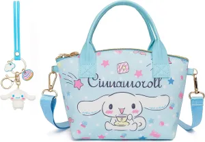 Cute Mini Purse Crossbody, Soft PU Leather Messenger Shoulder Bag Cartoon Handbag, 2Pcs