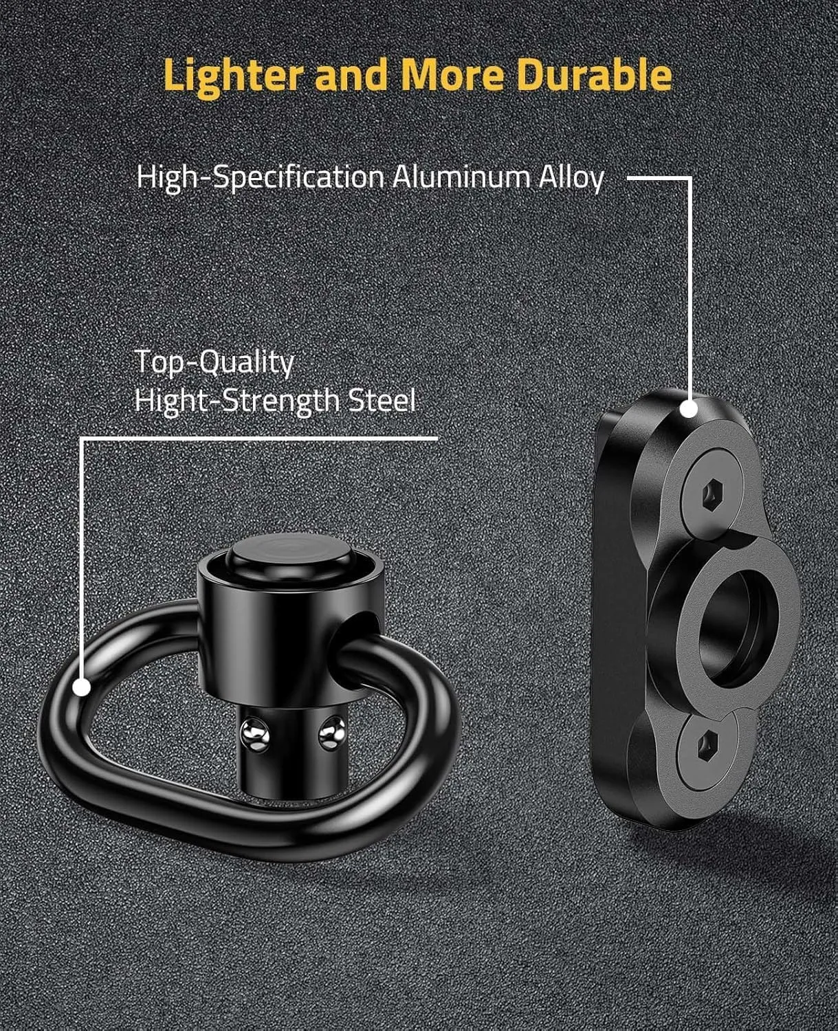 CVLIFE Sling Swivel Mount 1.25" Traditional Sling Mount for Two Point Sling