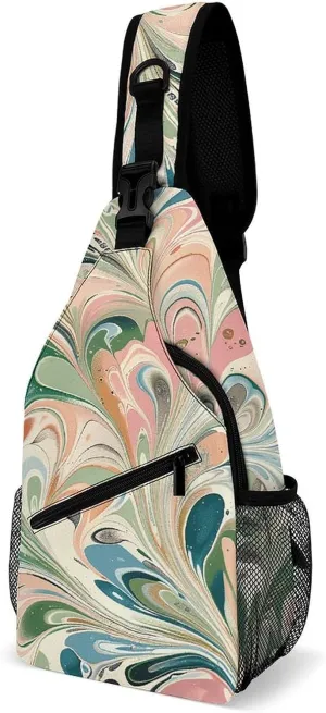Dachshund And Piano Crossbody Bag, Sling Bag, Sling Backpack, Belt Bags for Travel Outdoors Hiking