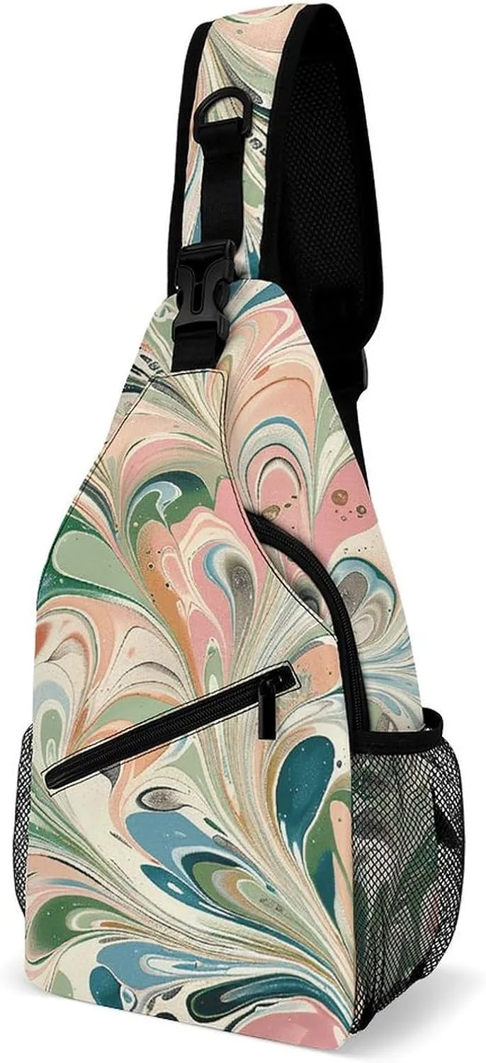 Dachshund And Piano Crossbody Bag, Sling Bag, Sling Backpack, Belt Bags for Travel Outdoors Hiking