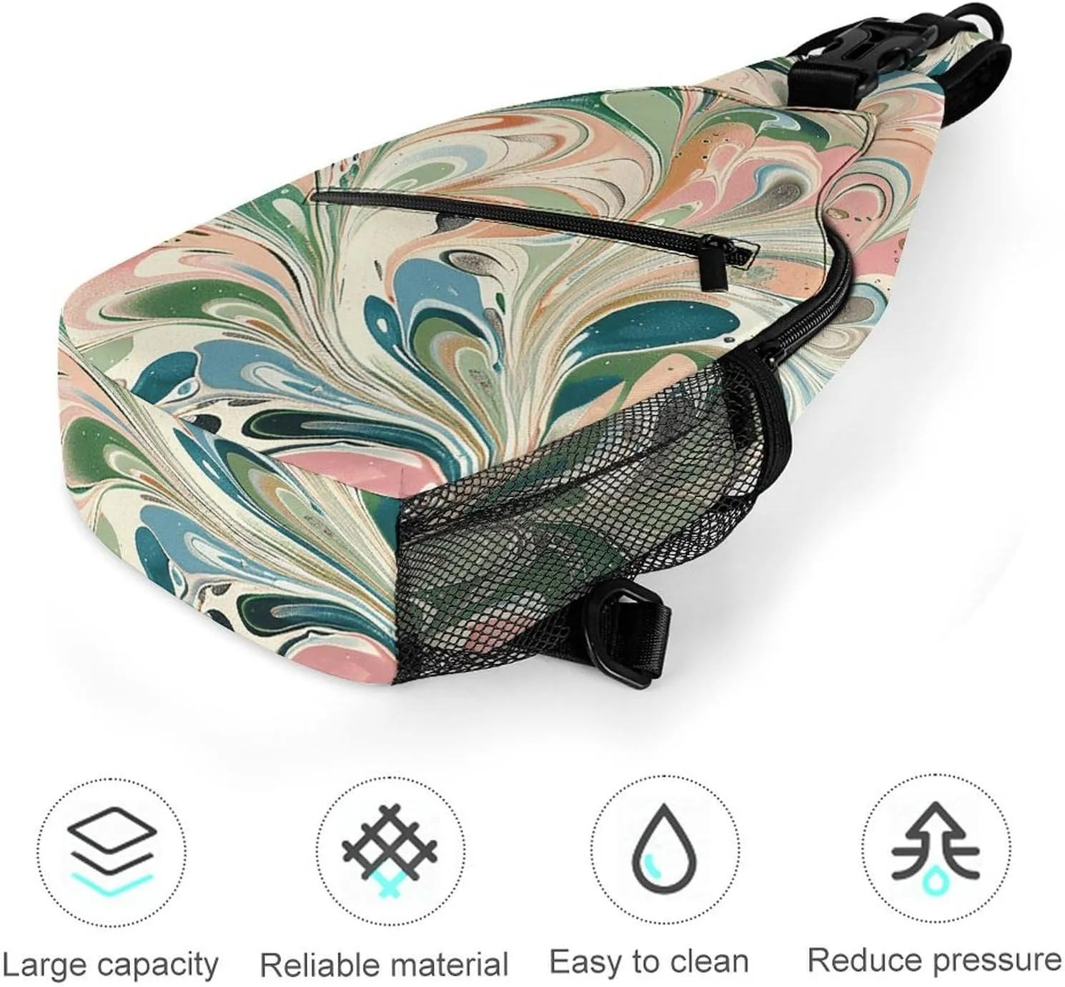 Dachshund And Piano Crossbody Bag, Sling Bag, Sling Backpack, Belt Bags for Travel Outdoors Hiking
