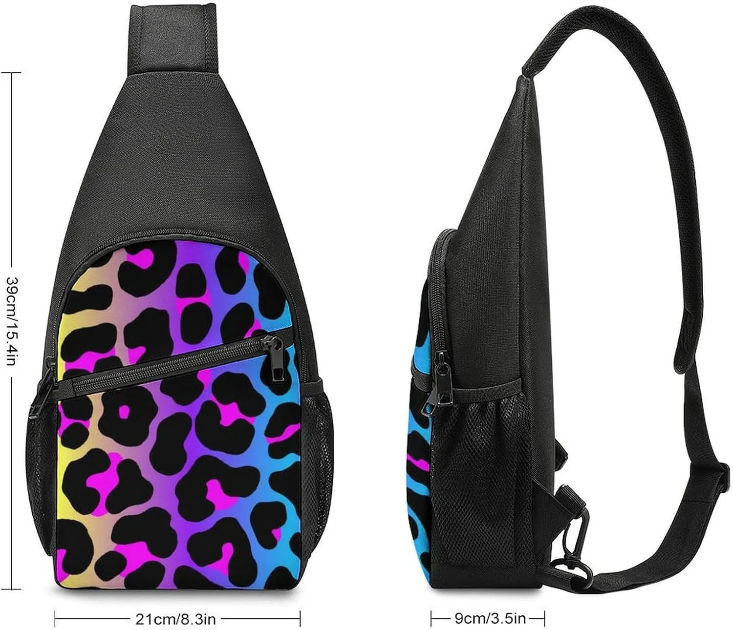 Dachshunds Clothes Dog Large Capacity Portable Chest Bag, Single Shoulder Chest Bag
