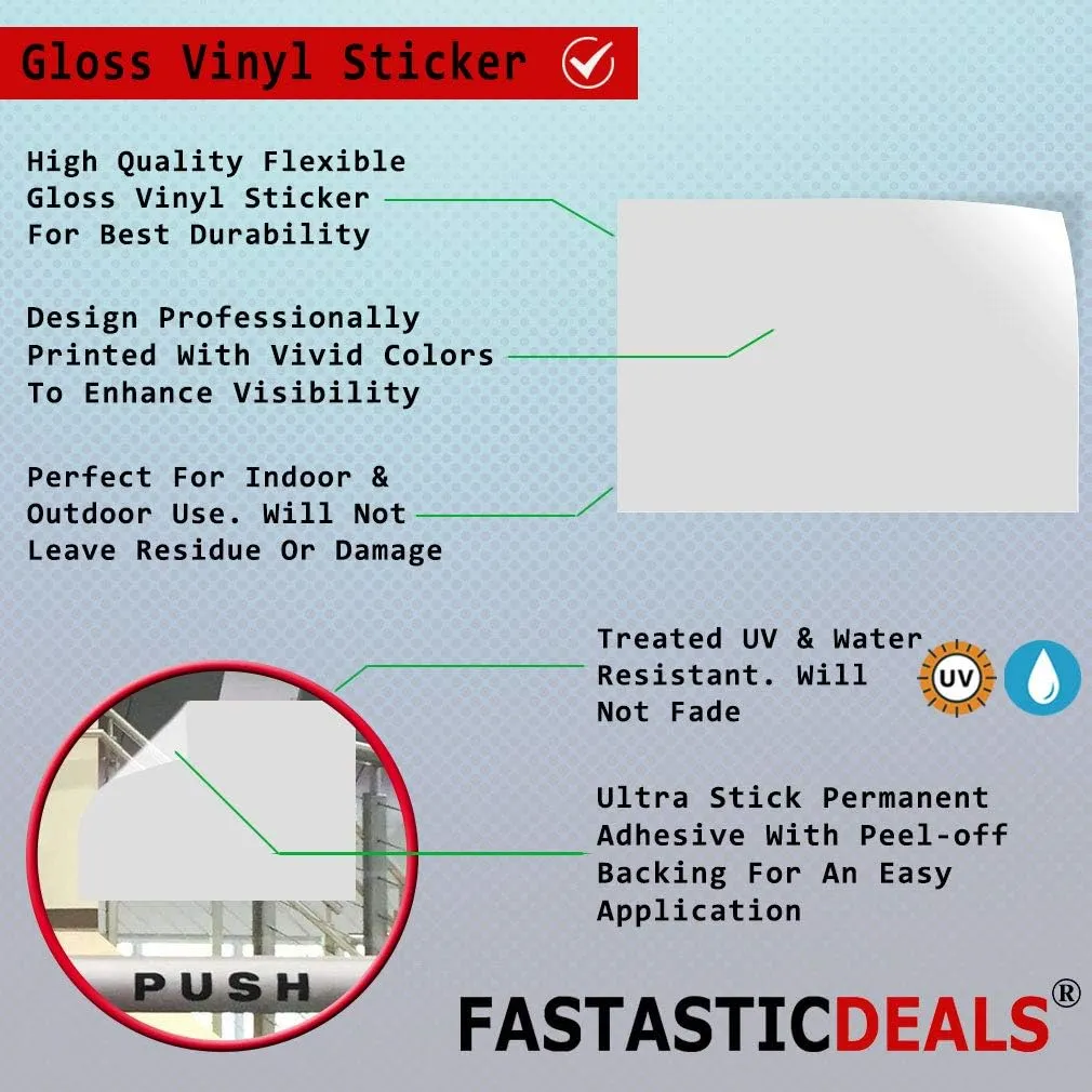Decal Stickers Multiple Sizes Pay with Visa MasterCard Red Industrial Vinyl Safety Sign Label Business 36x24Inches