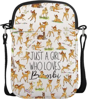 Deers Crossbody Purse Bag Deer Animals Lover Zipper Pouch for Movie Fans Gift (Deer)