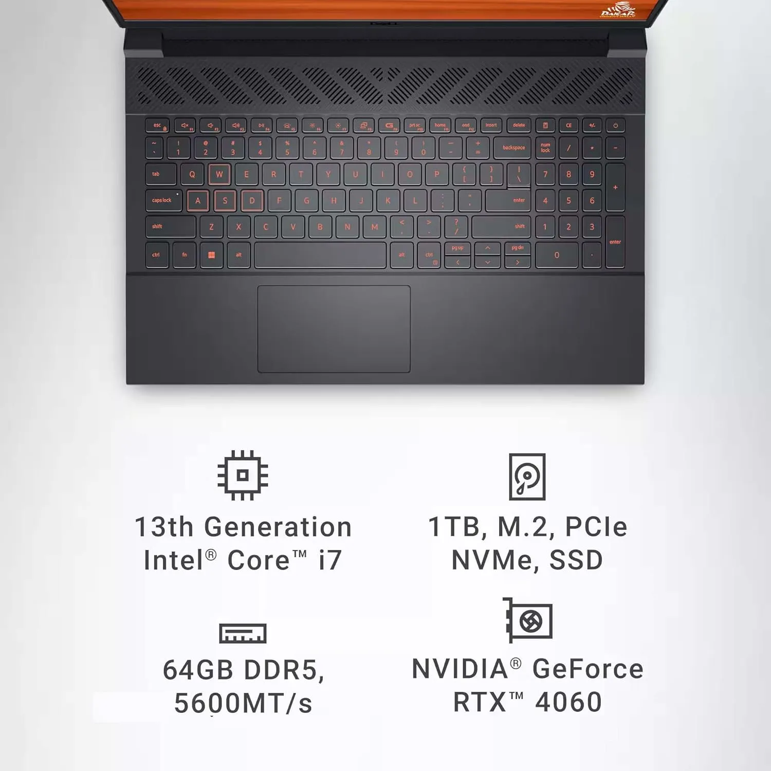 Dell G15 5530 Gaming Laptop - 15.6" FHD 120Hz Display • Office Lifetime • RTX 4060 • Intel 14-Core i7-13650HX • Backlit KB • Win 11 Pro & External DVD Drive • AI Copilot (64GB DDR5 | 1TB SSD)