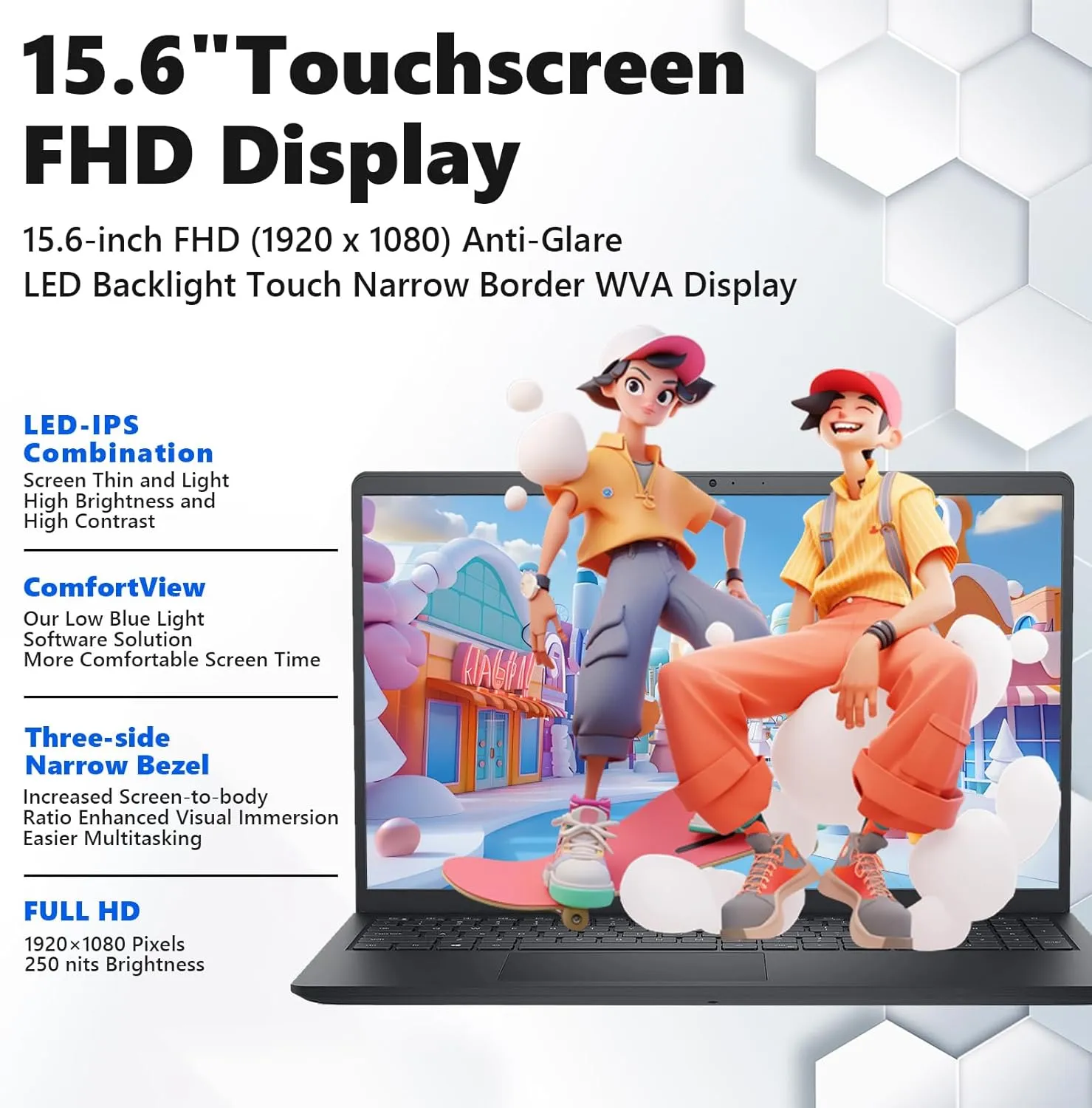 Dell Inspiron 15 3530 Touchscreen Laptop Computer - MS Office Lifetime for Business, 15.6'' FHD, 13th Gen Intel 10-Core i7-1355U GPU, Numeric Keypad, w/DVD Drive, Win11 Pro(32GB RAM, 1TB SSD)