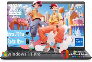 Dell Inspiron 15 3530 Touchscreen Laptop Computer - MS Office Lifetime for Business, 15.6'' FHD, 13th Gen Intel 10-Core i7-1355U GPU, Numeric Keypad, w/DVD Drive, Win11 Pro(32GB RAM, 1TB SSD)