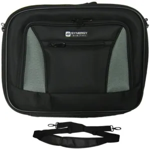 Dell Latitude 2100 Laptop Case Carry Handle & Adjustable Shoulder Strap - Black/Gray - Adjustable & Removable Interior Divider