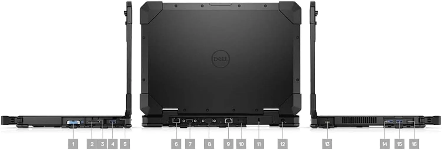 Dell Latitude Rugged 5420 Laptop | 14" 1920x1080 FHD | Core i5-8350U - 512GB SSD Hard Drive - 32GB RAM | 4 cores @ 3.6 GHz Win 10 Pro Black (Renewed)