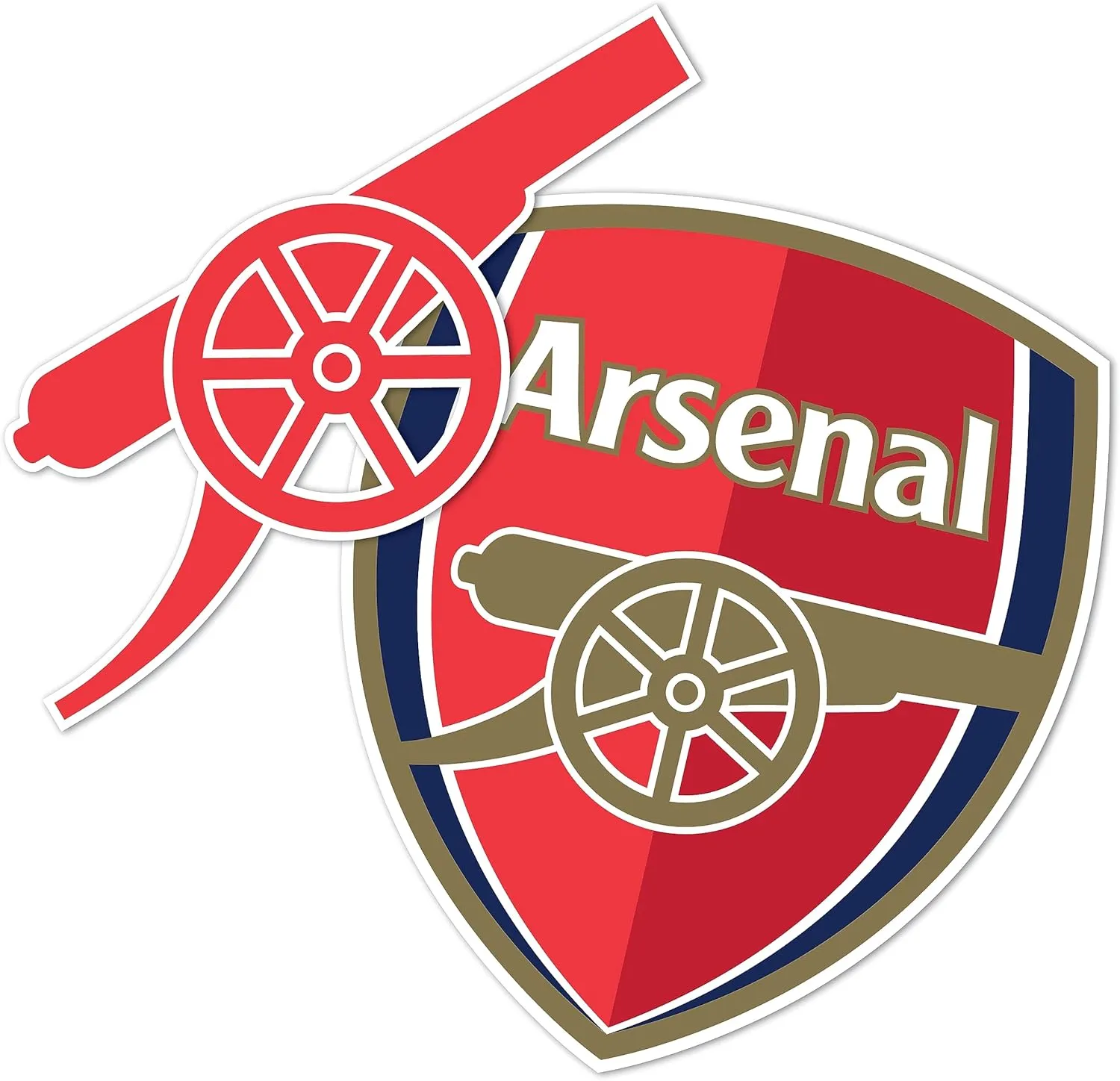 Desert Cactus Arsenal FC Sticker Gunners Decal Vinyl English Football Soccer Laptop Water Bottle Car Scrapbook (4 inch Version A)