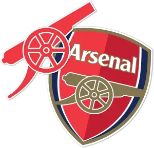 Desert Cactus Arsenal FC Sticker Gunners Decal Vinyl English Football Soccer Laptop Water Bottle Car Scrapbook (4 inch Version A)