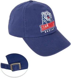 Desert Cactus Belmont University Baseball Hat Bruins BU Brimmed Embroirderd Hats Cap Adjustable Cloth Strap Adult (Style 1) Blue