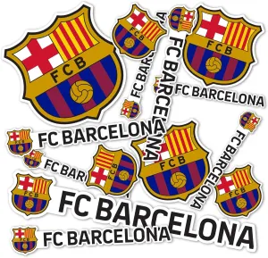 Desert Cactus FC Barcelona Barça Sticker Barça Sheet Vinyl Football Soccer Decal Laptop Water Bottle Car Scrapbook (Type 1-1)