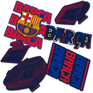 Desert Cactus FC Barcelona Sticker Barça Sheet Vinyl Football Soccer Decal Laptop Water Bottle Car Scrapbook Sheet (Type 2-2)