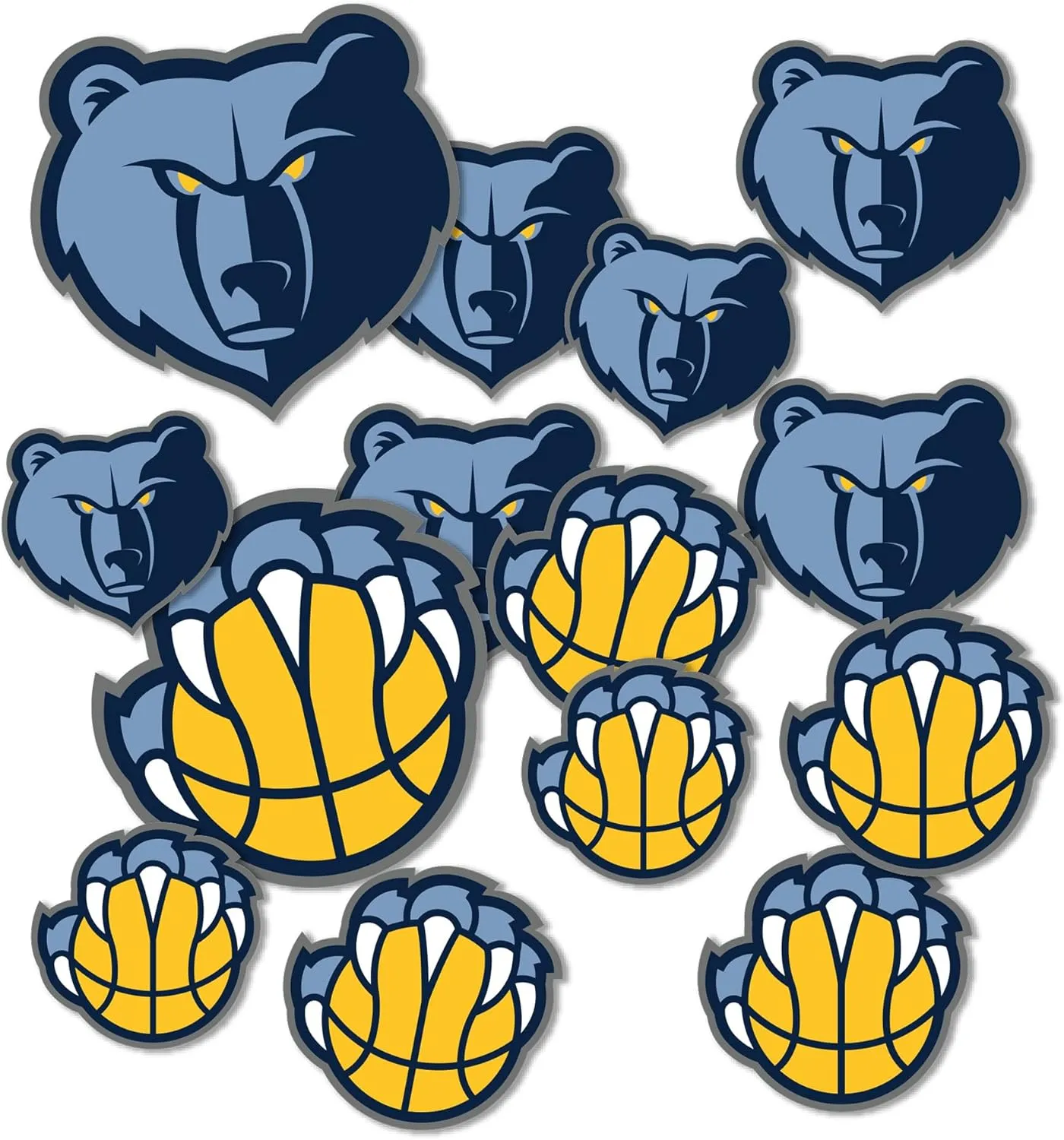 Desert Cactus Memphis Grizzlies NBA Officially Licensed Sticker Vinyl Decal Laptop Water Bottle Car Scrapbook (Type 1-1)