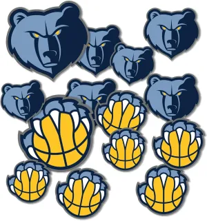 Desert Cactus Memphis Grizzlies NBA Officially Licensed Sticker Vinyl Decal Laptop Water Bottle Car Scrapbook (Type 1-1)