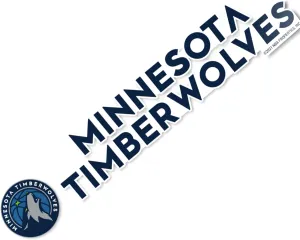 Desert Cactus Minnesota Timberwolves Sticker NBA Name Logo Vinyl Decal Laptop Water Bottle Car Scrapbook (8 Inch Sticker)