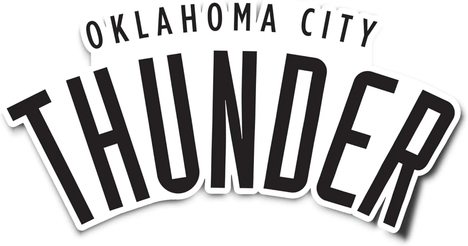 Desert Cactus Oklahoma City Thunder Sticker OKC NBA Officially Licensed Vinyl Decal Laptop Water Bottle Car Scrapbook (Individual 2)