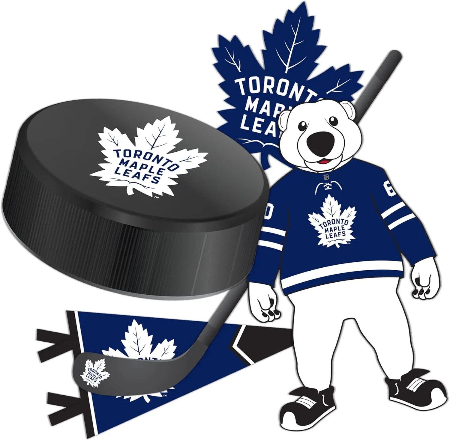 Desert Cactus Toronto Maple Leafs Team NHL National Hockey League Sticker Vinyl Decal Laptop Water Bottle Car Scrapbook (Type 2)