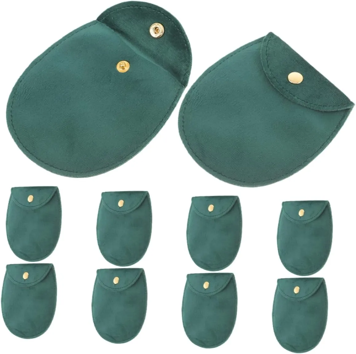 Didiseaon 2sets Multifunctional Travel Watch Pouch Soft Fabric Storage Bag for Jewelry Bracelets and Earrings 10pcs*2