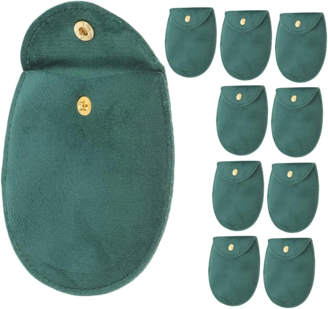 Didiseaon 2sets Multifunctional Travel Watch Pouch Soft Fabric Storage Bag for Jewelry Bracelets and Earrings 10pcs*2