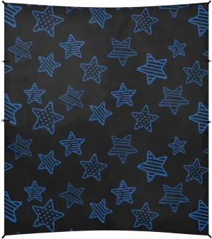 Different Stars Baby Blue Stable Beach Tent UPF50  Protection Easy Setup Large Sun Shelter with Sandbags and Shovel for Backyard and Camping