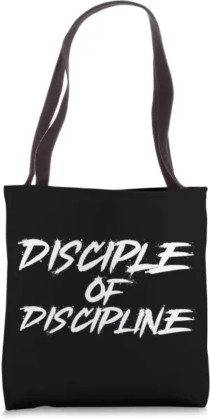 Disciple Of Discipline Motivational Workout Fitness Gym Tote Bag