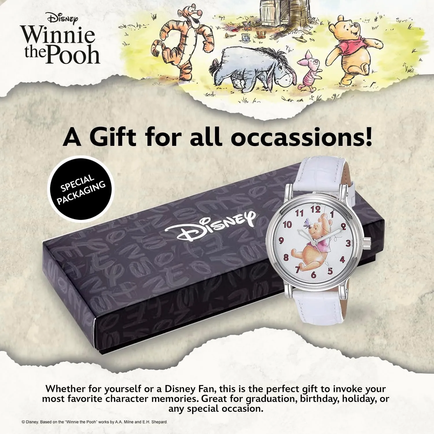 DISNEY Mickey Mouse Articulating Hands Watch for Men
