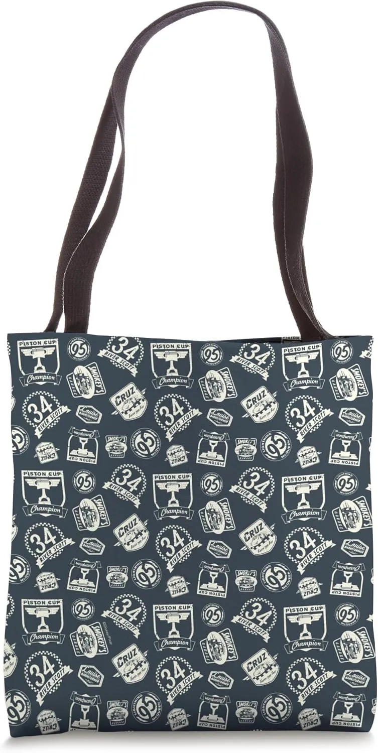 Disney PIXAR Cars Piston Cup Trophies Print Tote Bag
