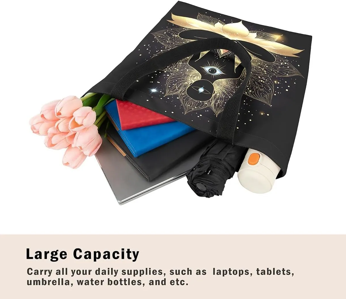 DJ Controller Canvas Tote Bag Black and White Foldable Beach Bag,Disc Pop Music Hip Hop Rock Musical Theme