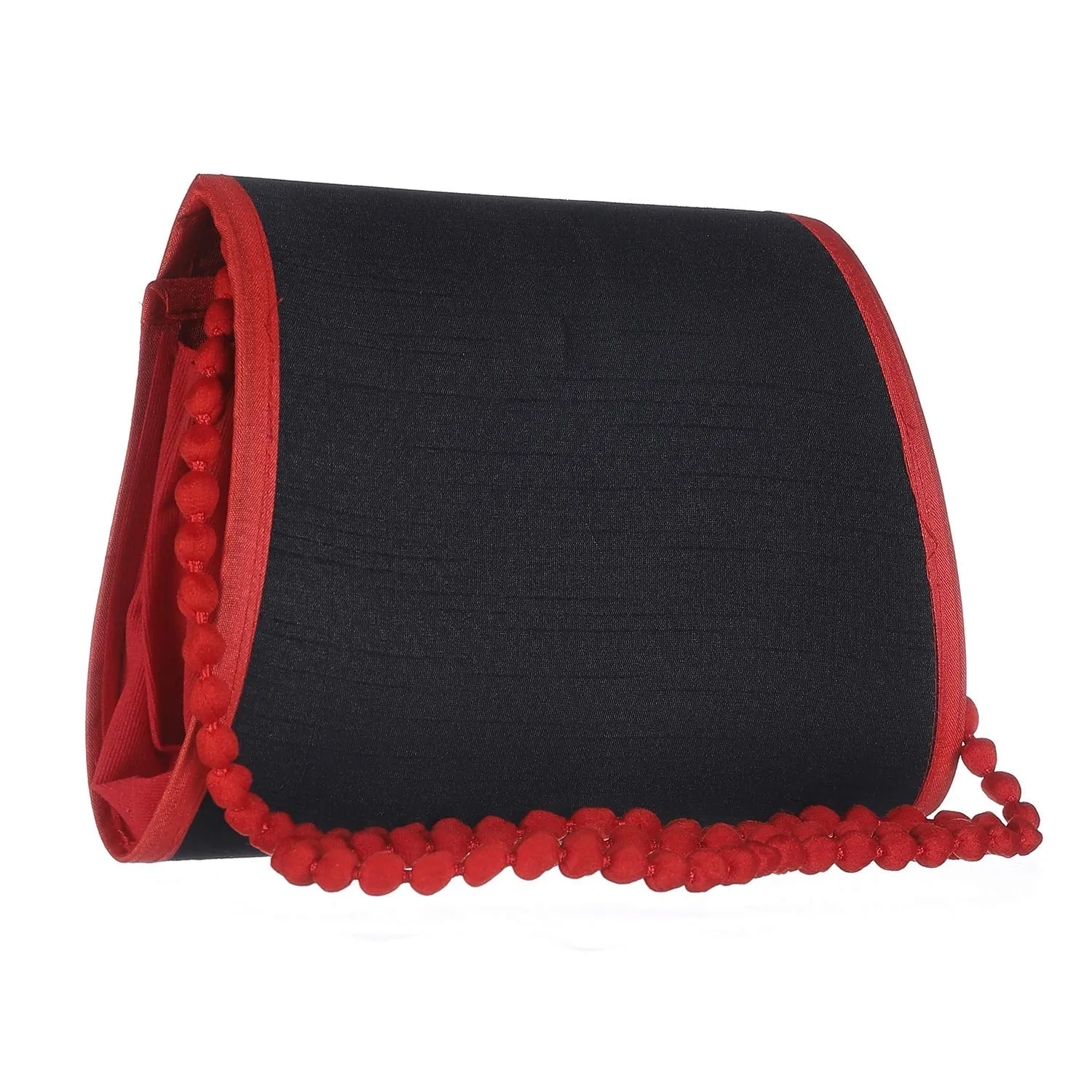 DMS RETAIL Traditional Kutchi Rajasthani Sling Bag Clutch Bag Embroiderey Sling Bag For Women And Girls Black Multicolored