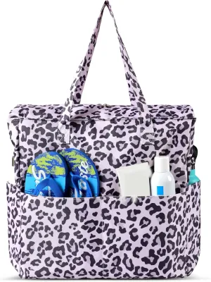 DOFOWORK Beach Bags for Women - Large Beach Bag Tote with Wet Pocket, Waterproof Sandproof with Zipper