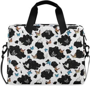 Doodle Flamingo Blue 15.6 Inch Laptop Bag Computer Briefcase Office Travel Business
