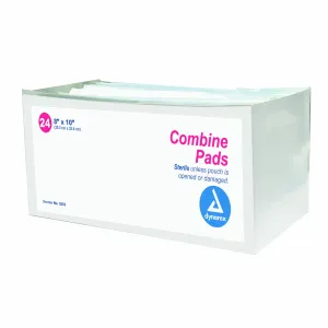 Dynarex Combine Pads 1/pouch - Sterile 8" x 10" 15/24/Cs