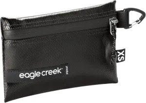 Eagle Creek Pack-It Gear Pouch Protective Travel Bag Organizer for Heavy Tools or Wet Gear - Ultra-Durable Water-Resistant 900D Poly Twill with Secure Zipper, Black - X-Small