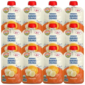 Earth's Best Organic Banana Orange Pouch, 3.5 oz (Pack of 12)
