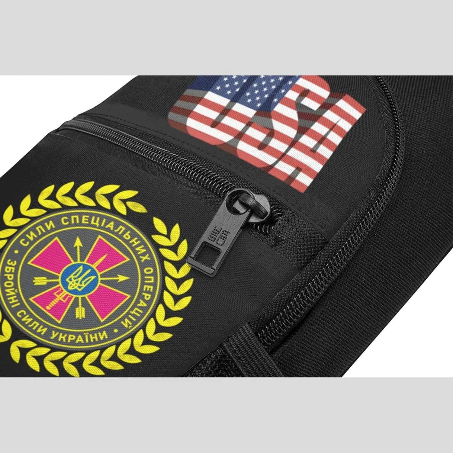 Emblem of The Special Operations Forces of Ukraine，Fashion One-Shoulder Bag，Anti-Theft Crossbody Shoulder Chest Bag