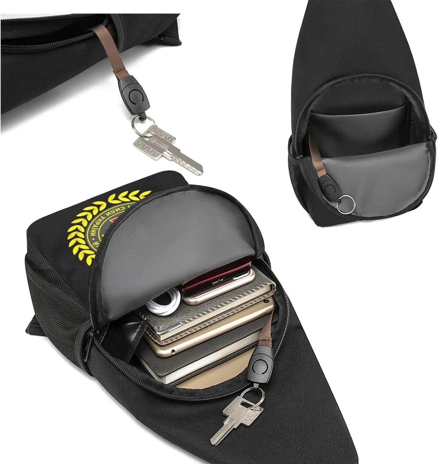 Emblem of The Special Operations Forces of Ukraine，Fashion One-Shoulder Bag，Anti-Theft Crossbody Shoulder Chest Bag