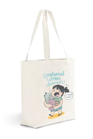 Emotional Support Crunchies Tote Bag