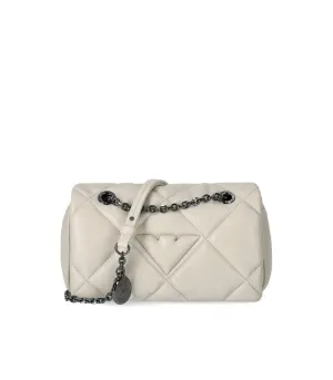 Emporio Armani Cream Small Quilted Crossbody Bag