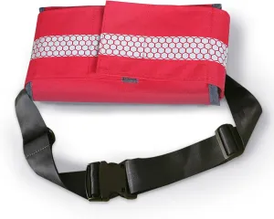 Empty First Aid Waist Bag Molle Medical Pouch with Belt, EMS Fanny Pack with Three-piece System,IFAK Medical Bag for Camping,Hiking or Traveling (Red)
