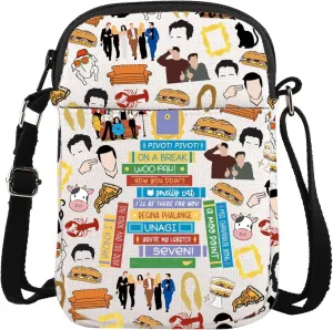 ENSIANTH TV Show Merch Crossbody Pursue Bag BFF Gift Friendship Gift Funny Friends Crossbody Bag