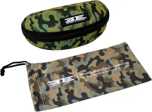 Epoch Eyewear Premium Zippered Hard Sunglasses Case and Microfiber Pouch in Camo Pattern