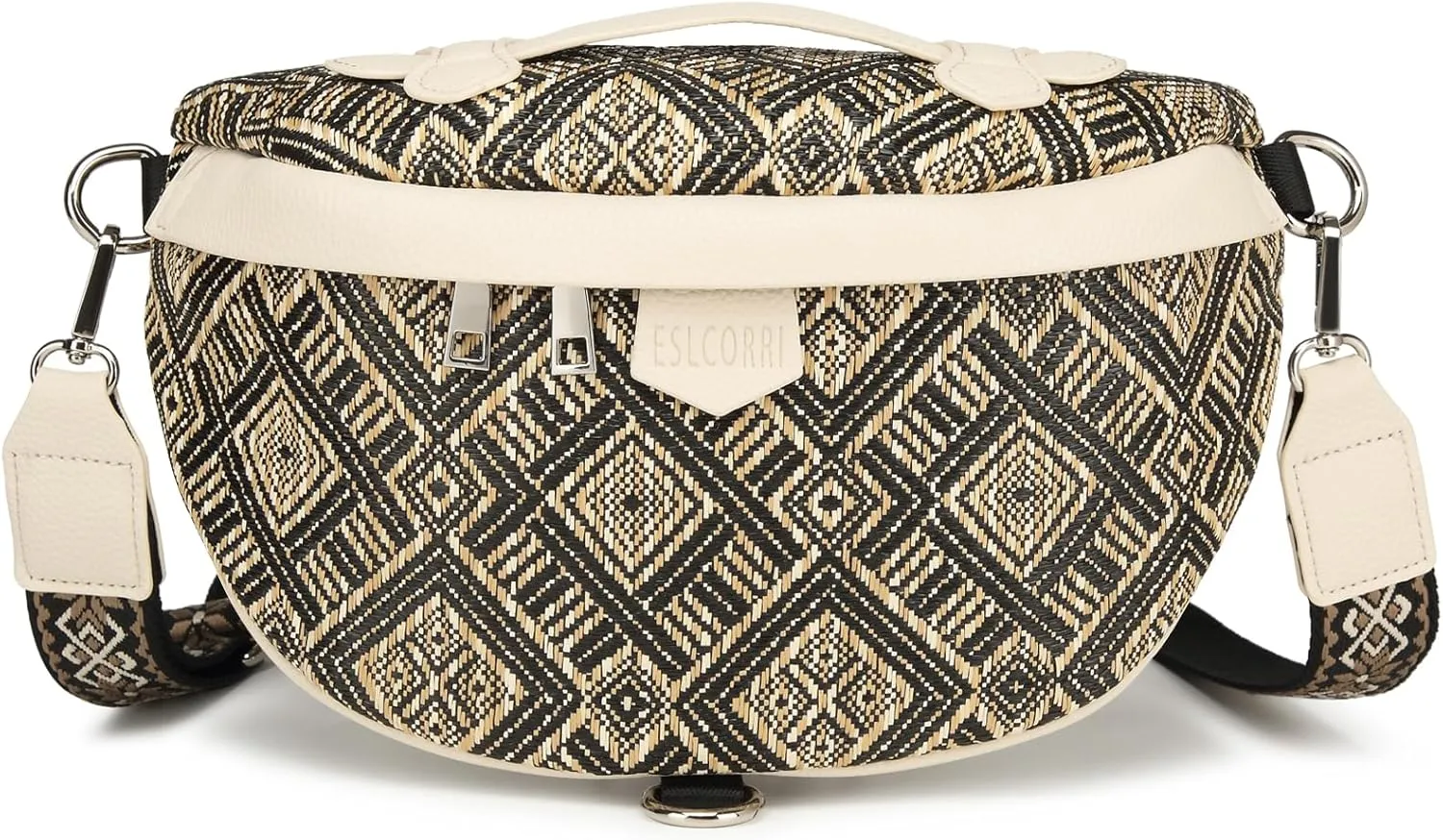 Eslcorri Crossbody Bags for Women - Fashion Sling Purse Shoulder Bag Fanny Pack Leather Causal Chest Bum Bag Cross Body Purse