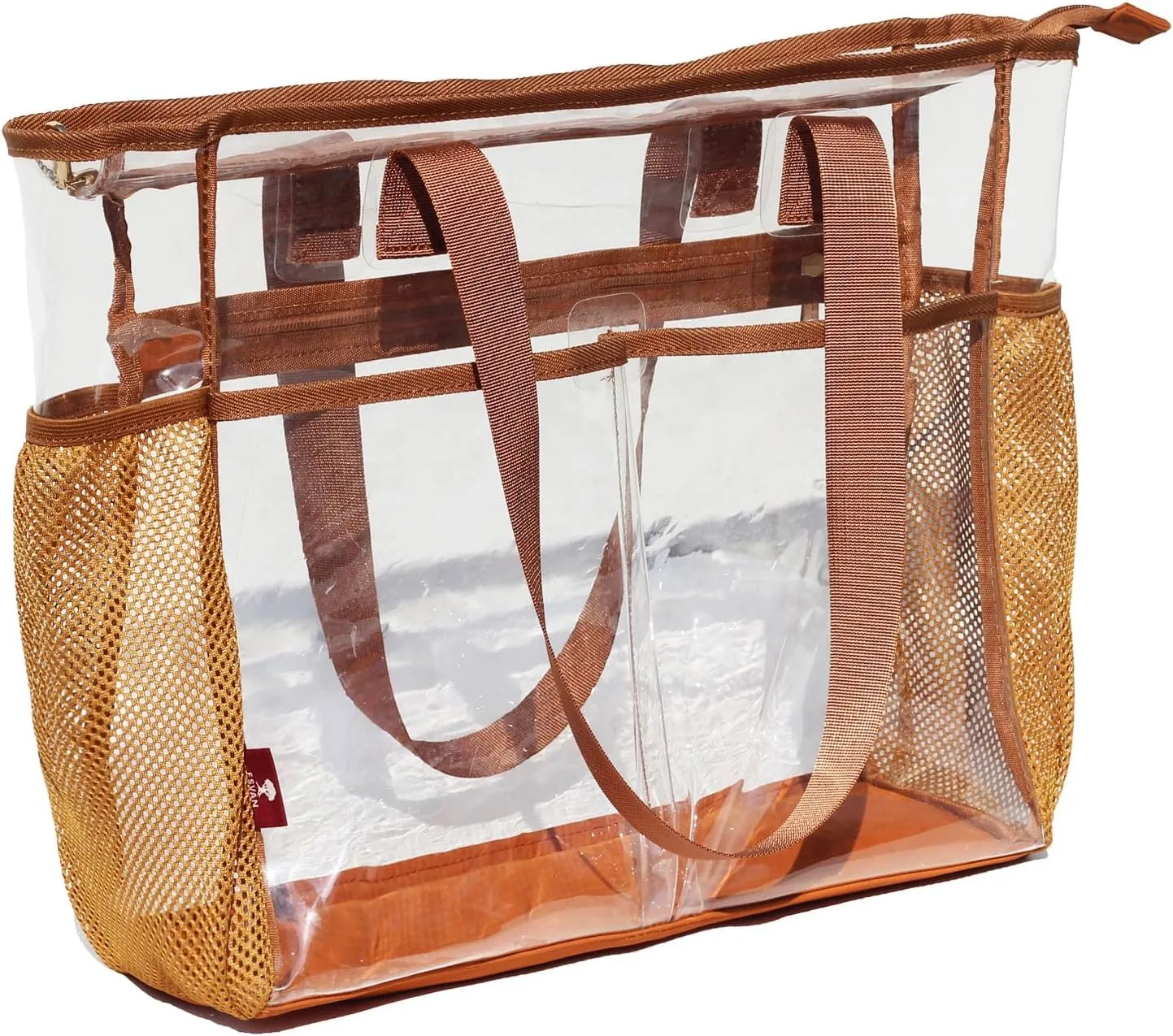 ESVAN Clear Tote bags Stadium Approved Security Travel Gym See Through Bags for Work Sports Concerts Travel Beach