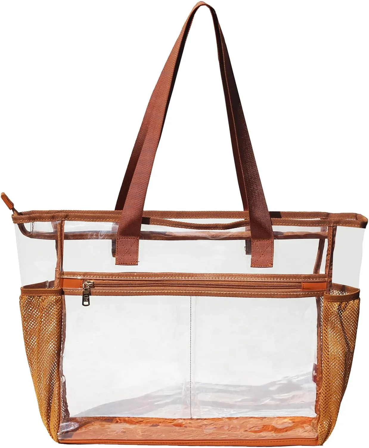 ESVAN Clear Tote bags Stadium Approved Security Travel Gym See Through Bags for Work Sports Concerts Travel Beach