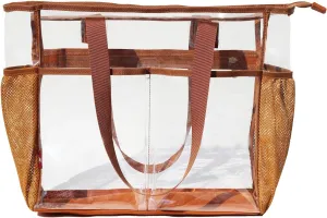 ESVAN Clear Tote bags Stadium Approved Security Travel Gym See Through Bags for Work Sports Concerts Travel Beach