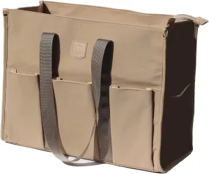 ESVAN Utility Tote Bag with Zip Top Waterproof Teacher Tote Bag for Teacher Work Women Beach