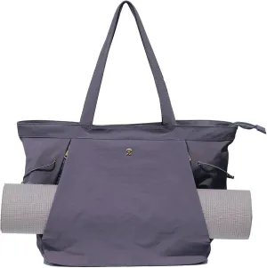 ESVAN Yoga Tote Bag for Women Shoulder Bags Drawstring for Office Workout Travel Carryall Pilates Gym and Beach